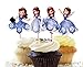 Princess Sofia Decorative Cupcake Toppers Party Pack for 24 Cupcakes