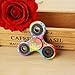 NOING Tri Fidget Hand Spinner Camouflage Multi-Color Double Side Printed, EDC Focus Toy For Kids & Adults (Rainbow)