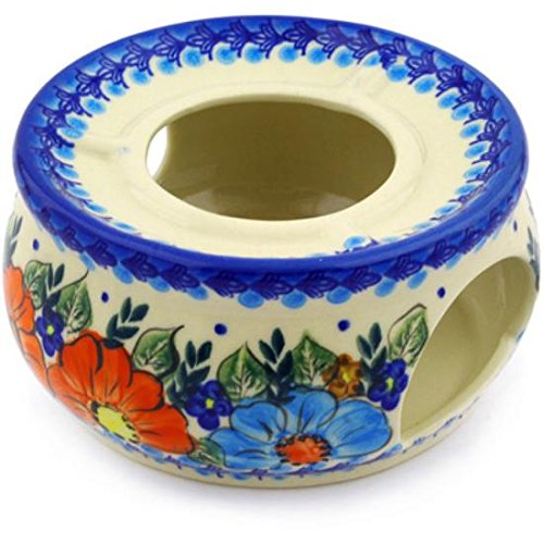 Ceramika Bona H0538F Polish Pottery Ceramic Heater Hand Painted, 6-Inch