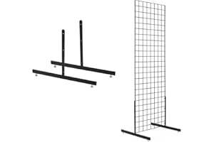 7RiversART Black Wire Grid Display Legs - Set of 2 (for Use with Any Existing 2’W Grid Or Slat Grid Panels)