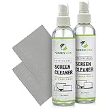 Screen Cleaner – Green Oak Professional Screen Cleaner Spray - Best for LCD &amp; LED TV, Tablet, Computer Monitor, and Phone - Safely Cleans Fingerprints, Bacteria, Dust, Oil (8oz 2-Pack)