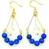 Natural Design style Crystal Dangle Earrings, Handmade Weaving crystal Earrings Jewelry For Women's (Style-13)