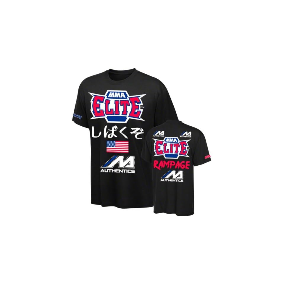 MMA ELITE UFC 144 Rampage Jackson Walkout T Shirt [Black], Medium on