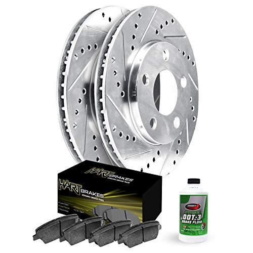Hart Brakes Front Brakes and Rotors Kit |Front Brake Pads| Brake Rotors and Pad…