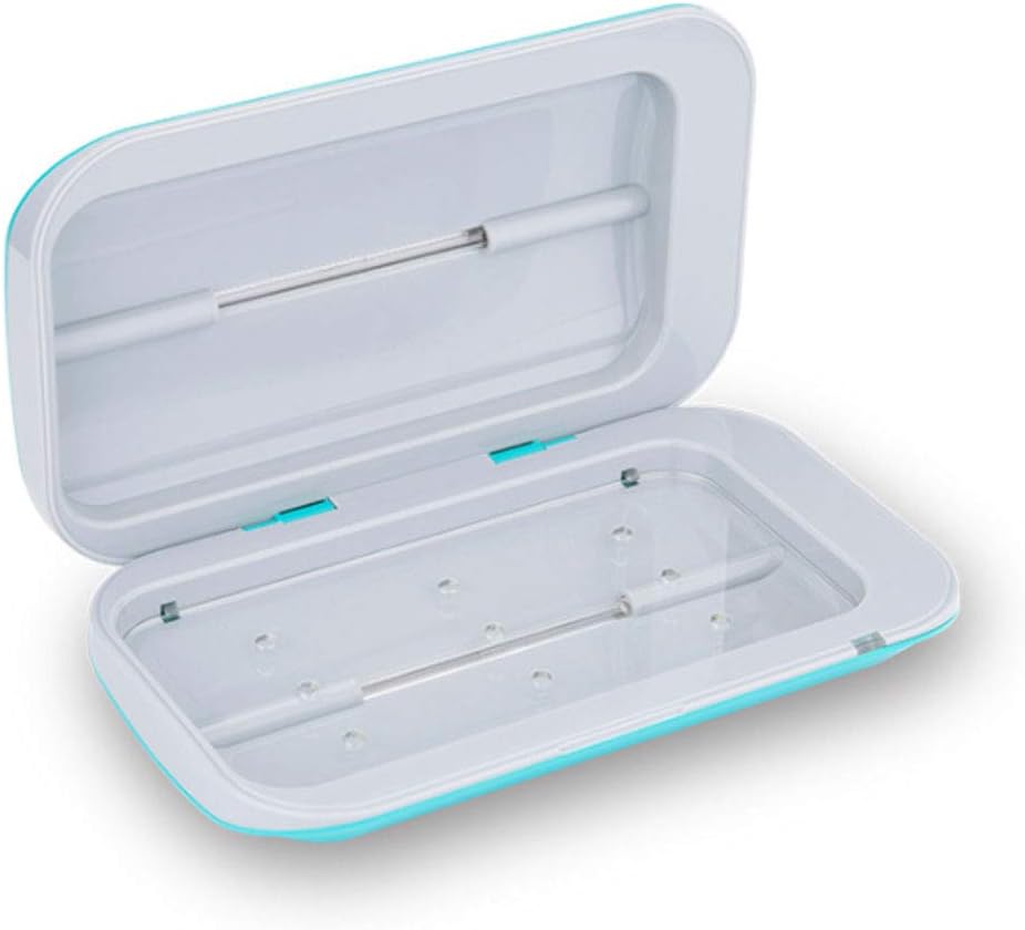 XQAQX Ultraviolet Sterilizers UV Sterilizer Phone Sterilizer Smartphone Sanitizer Cell Phone Cleaner, Cell Phone Charger, for most phones, Bluetooth Earphones, Toothbrush, White