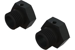 ARRMA Aluminum Wheel Hex 17mm, 16.5mm Thick, Black (2), ARA311117