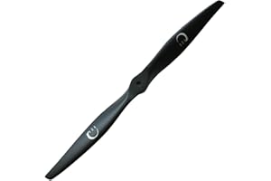 XOAR PJM-E 16x10 Electric RC Airplane Propeller. 16 Inch 2 Blade Black Wood Prop for Electric Motor