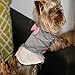 kyeese Dog Dress Grey with Pink Bowtie Pet Puppy Clothes for Small Dogs Skirt