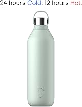 Chillys Series 2 Bottle 1000ml Stainless Steel Lichen Green Thermal view 4