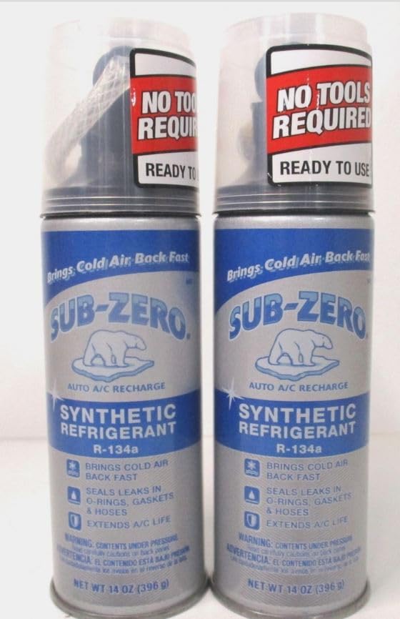 SubZero R134a Synthetic Refrigerant For MVAC Use In 14Ounce Self