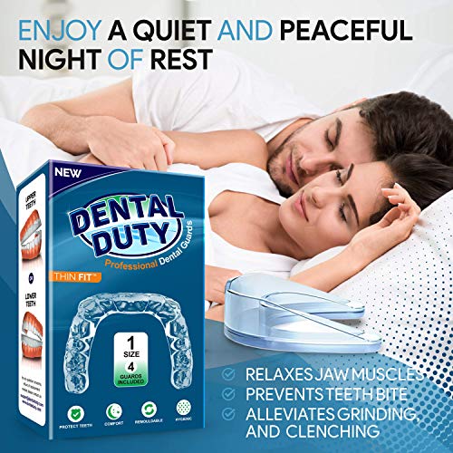 Professional Mouth Guard For Grinding Teeth, Thin Fit, Small Size, 4 Pieces Mouthguard, Moldable Night Guards For Teeth Grinding, Night Guard Eliminates Bruxism & Teeth Clenching, Antibacterial Dental - Thumbnail 6