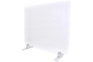 PLANCHE Plexiglass Table Top Sneeze Guard – Desk Divider for Students, Office, Transactions – Acrylic Shield | (24" x 24")