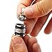 Jovivi Stainless Steel Black White Bottle Urn Necklaces for Ashes Memorial Keepsake Cremation Jewelry