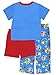Mickey Mouse and The Roadster Racers Boys 3 Piece Shorts Pajamas Set (2T, Blue/Red)