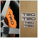 R&G Toyota TRD Brake Caliper HIGH TEMP Decal Sticker Set of 4 (Black)