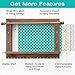 EXCELLO GLOBAL PRODUCTS Rustic Wall Mounted Jewelry Organizer: Shabby Chic Jewelry Box Alternative with 5 INTERCHANGABLE Background Options/Bracelet Organizer/Necklace Holder/Earring Organizer