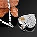memorial necklace for mom,dad,pet,no longer by my side forever in my heart cremation pendant jewelry … (Father)