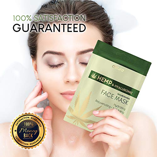 AZURE Hemp & Hyaluronic Nourishing Sheet Face Mask Deeply Hydrating