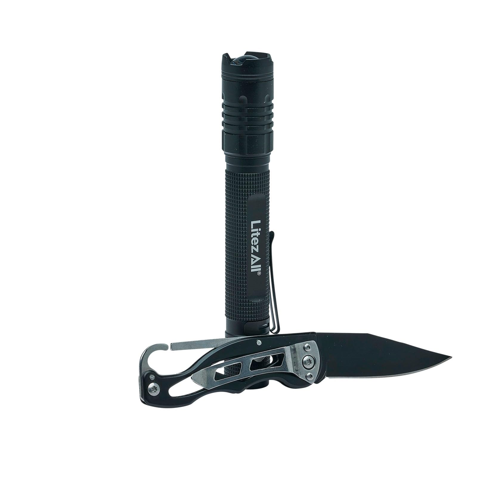 LitezAll 280 Lumen Tactical Flashlight and Pocket