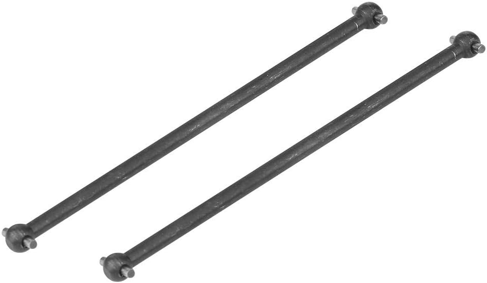 RC Car Drive Shafts, 2 Pcs 101mm Metal Dog Bone Drive Shafts for FS 53633/51805 / 51806 1/10 Scale RC Car Accessory Parts(Black)