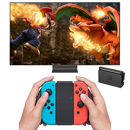 Controller Grips for Nintendo Switch Joy-Con (3-Pack), Megadream Wear-resistant Grip Controller Handle Kit for Switch with 4 Thumb Grip Caps