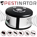 Pestinator 360 degree Ultrasonic Pest Repeller | Indoor Insect and Bug Repellant | Repel Mice, Rats, Roaches, Fleas, Crickets, Ants | Cruelty-Free Plug In | Home, Child, Pet Safe
