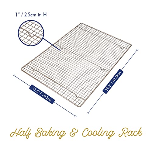 Half Sheet Cooling Rack by Ultra Cuisine Wire Rack Baking Sheet