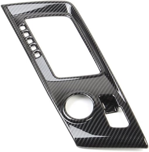 Justautotrim Carbon Fiber Look Control Gears Panel Protective Cover molding Trims Accessories for 2014 2015 2016 2017 2018 Chevrolet Corvette C7 (Automatic Gear)