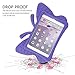 HCHA iPad 2 3 4 Kids Proof Case Shockproof Light Weight EVA Foam Protective Cover Case for Kids Carrying Handle Friendly Case for Apple iPad 2 / 3 / 4 9.7 Inch (Butterfly Purple)
