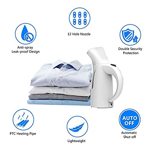 Tepoinn Clothes Steamer for Travel Garment Steamer Portable Fabric Steamer(two gear)