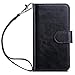 ULAK iPhone SE Case, iPhone 5 Case Black, iPhone 5s/5/SE Wallet Case, Fashion PU Leather Magnet Wallet Flip Case Cover with Built-in Credit Card/ID Card Slots for 5s 5G 5 SE,Black