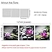Purple Verbena Art Canvas Painting Wall Decor SPA Stone Green Bamboo Purple Flower Pictures Prints Paintings, 3 Panels Modern Zen Giclee Walls Artwor Kitchenk for Home Office Decor, Framed (40x40cm)