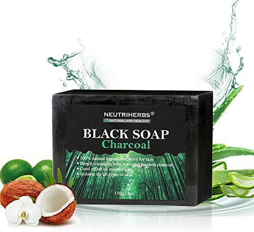 Neutriherbs Activated Charcoal Black Soap 150g 5oz