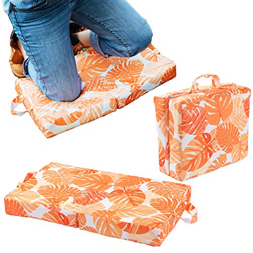 Raise Your Game Kneeling Pad, Knee Protector Cushion Pillow for Garden Work, Large Thick Kneeler Foam Support for Gardening, Household and Outdoor Chores, Exercise, Etc (Orange)