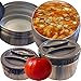 Lunch Box Vacuum Container by Chefcoo Keep Your Food Warm with Double Walled 2 Flask Thermos Jars (1.3Lt) - Easy Carrying Bag - Best for School, Work, Travel, Hiking, Camping, Picnics