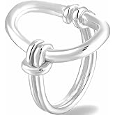 Jude Jewelers Stainless Steel Oval Shaped Open Karma Style Promise Anniversary Statement Wrap Ring
