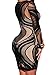 ZKESS Women Long Sleeves Club Party Lace Bodycon Dress S Size Black