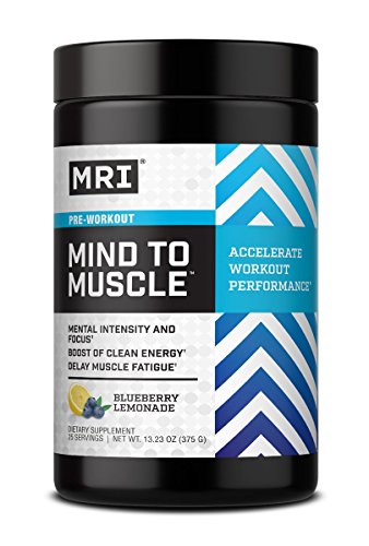 MRI Performance Mind to Muscle, Cognitive Pre-Workout Powder, Blueberry Lemonade Flavor, 375 Grams MRI Performance Mind to Muscle, Cognitive Pre-Workout Powder, Blueberry Lemonade Flavor, 375 Grams