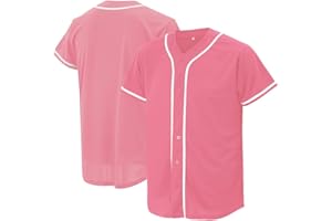 ATONMORE Baseball Jersey for Men and Women, Baseball Shirts for Custom Button up Shirt,Hipster Hip Hop Sports Uniforms