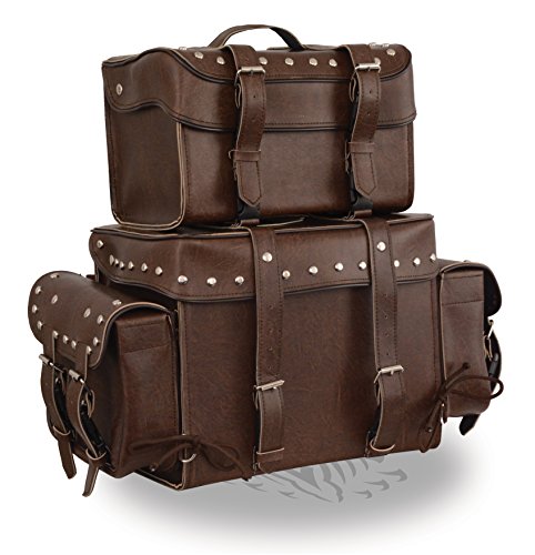 Milwaukee Performance MP8127RT Retro Brown PVC Touring Pack with Z, 2 Piece (18X16X9)