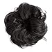 Messy Bun Hair Piece Thick Updo Scrunchies Hair Extensions Ponytail Hair Accessories Dark Blackthumb 1