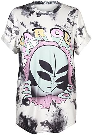 MHOTCIG Fashion Couple Tops Women Summer Casual T Shirt Punk Sleeve Printed T-Shirts