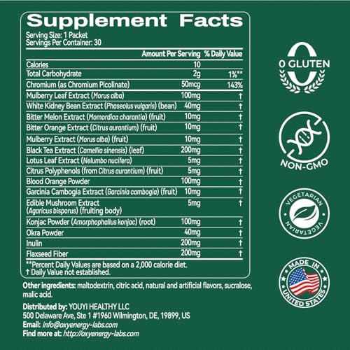 OxyEnergy LIPO Slash 16-in-1 Natural Weight Loss Supplement, 30 Packets | Supports Appetite Suppressant & GLP-1 Activate, Vegetarian, Non-GMO for Women & Men Seeking Healthy Weight Loss