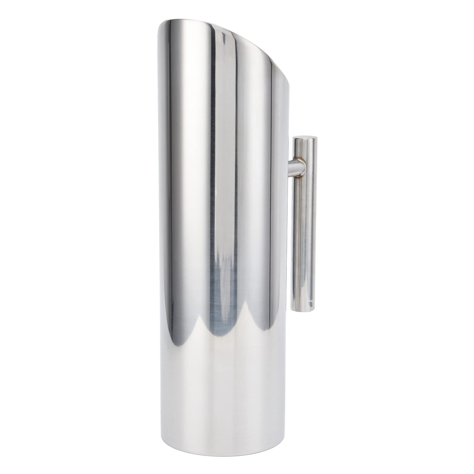 TOPINCN Stainless Steel Pitcher, Large Capacity Water Pitcher Ergonomic Handle for Water for Tea for Coffee (Straight 2 liters)