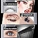 Black Mascara with Folding Eyelash Comb, Long Lasting Waterproof Smudge-Proof, Make Voluminous Eyelashes, Perfect Charming Eye Makeup Kit Black