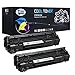 Cool Toner 2 Pack Compatible HP 78A CE278A Black Toner Cartridge 2,100 Pages Yield for HP Laserjet Pro P1606DN P1606 P1566 P1560 HP Laserjet Pro MFP M1536 M1536DNF Printer