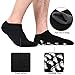 Christmas Gifts for Men, Happon Large Men's Moisturizing Gel Socks Men's Feet Care Ultimate Treatment for Dry Cracked Rough Skin on Feet Pack of 2 Pairs Black US Men 10-15