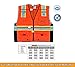 KwikSafety - Charlotte, NC - CLASSIC Safety Vest [JUMBO Pocket] Class 2 ANSI OSHA High Visibility Reflective Heavy Duty Mesh Zipper HiVis Construction HiViz Work Gear/Orange 2XL