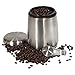 MEKBOK Coffee Canister,Airtight Stainless Steel Kitchen Food Storage Container with Date Tracker and Scoop for Grounds Coffee,Airtight Coffee Beans, Flour,Cereal,(18 OZ