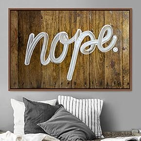 signwin Framed Canvas Wall Art Pressed Quotes 3D...